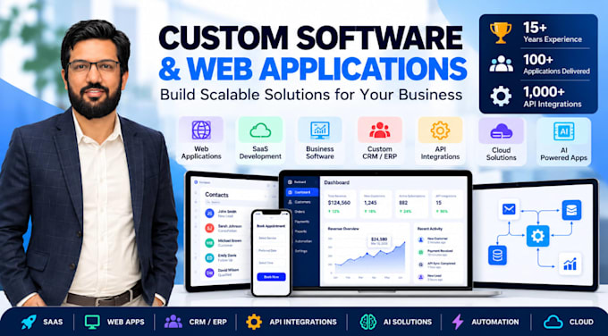 build custom saas, web applications and business software