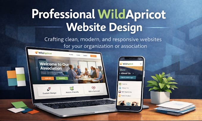 design wildapricot website with modern look