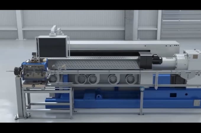 create 3d industrialization mechanical animation factory manufacturing process