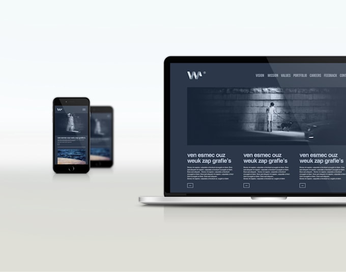 design and develop a modern responsive website for you