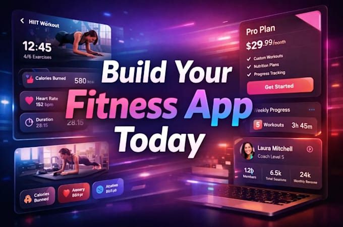develop gym coach app on bubble with quizzes, video hosting, subscription