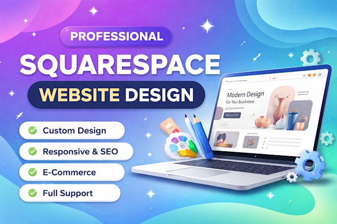 design and redesign a modern squarespace website