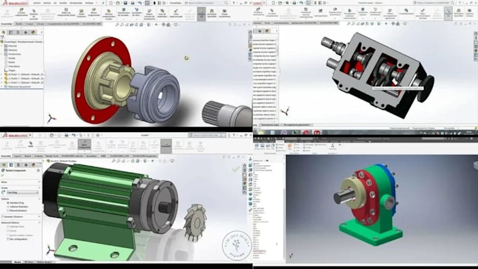 Mechanical fusion 360 3d cad modeling parametric solidworks fea for cnc ...