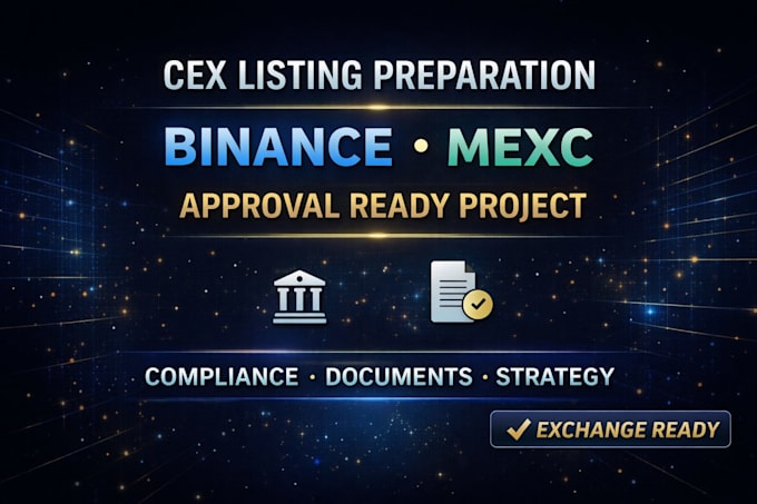 prepare project for binance mexc, cex listing, crypto listing