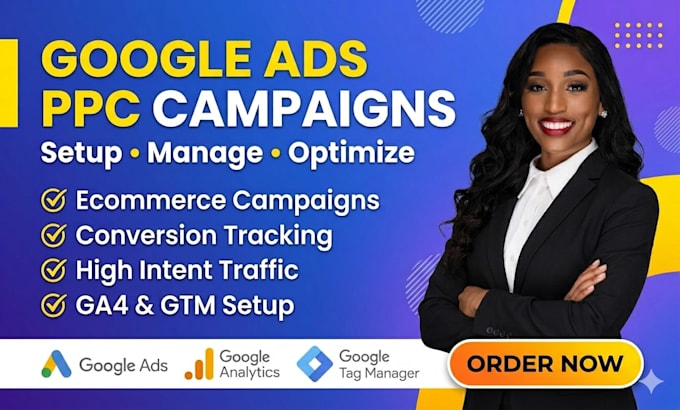 setup and manage goggle ads PPC campaigns for ecommerce