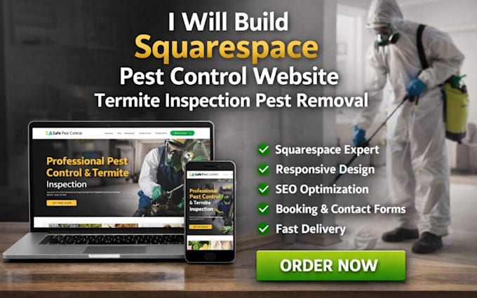build squarespace pest website termite control website pest removal website