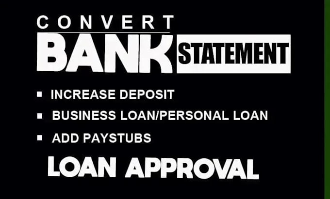 reconcile bank statement PDF to editable format