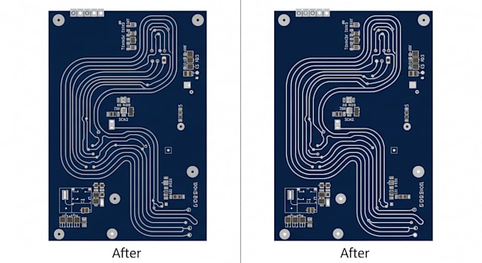 perform pcb design review and schematic optimization for manufacturing
