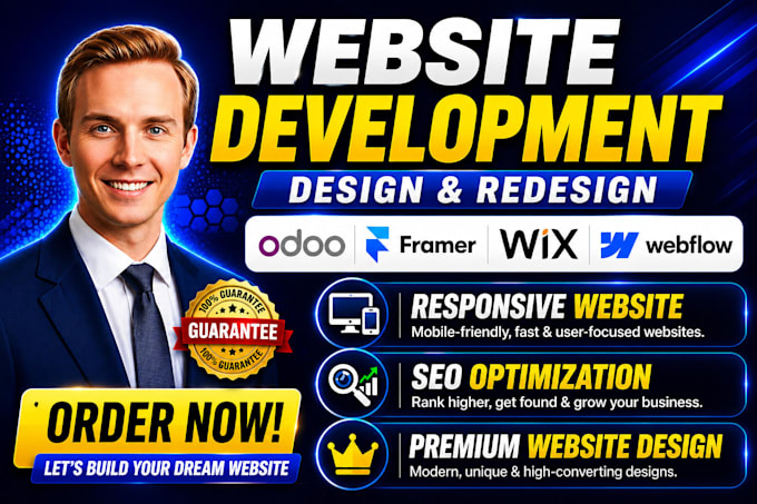 build migrate odoo website design 3d framer business website webflow design wix