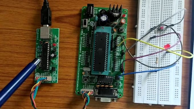 embedded led systems with microcontroller and pcb