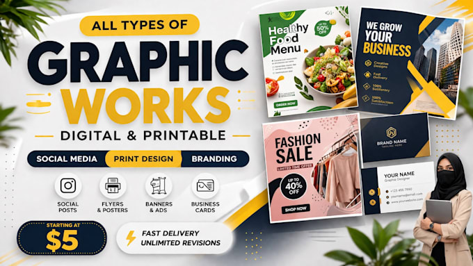 be your expert graphic designer for digital and print media