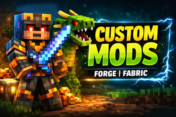 create custom minecraft mods for forge and fabric