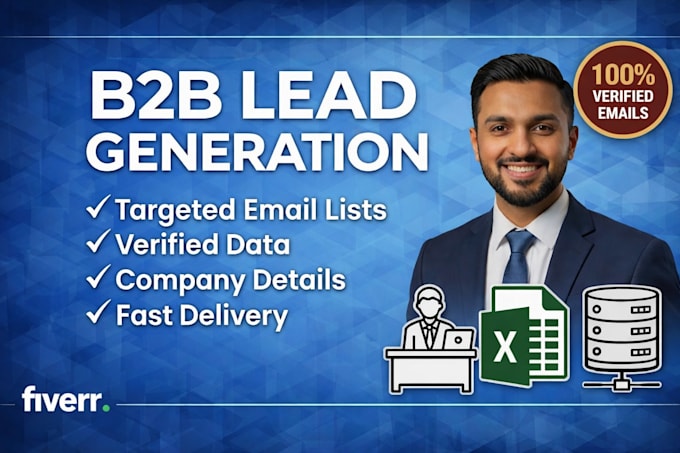 do b2b lead generation, web research, and email list building