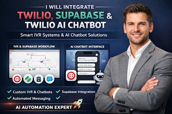 integrate twilio supabase twilio ivr studio twilio ai chatbot