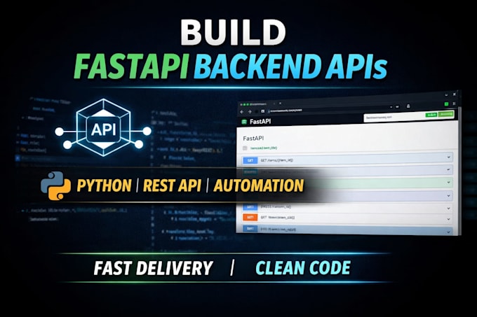 build fastapi backend rest API using python
