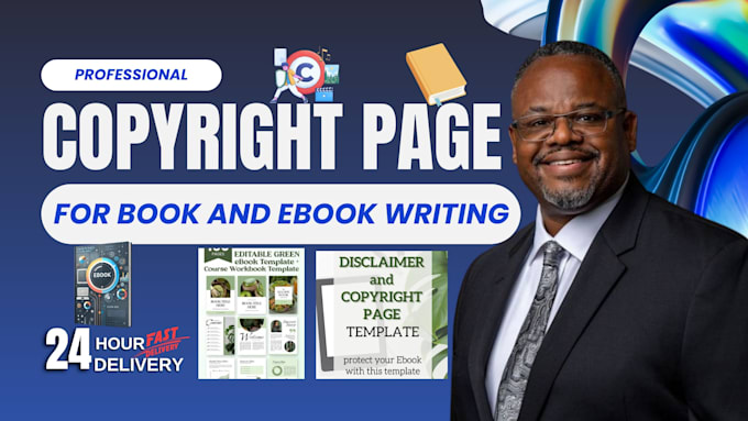 write copyright page for book, ebook writing, book description