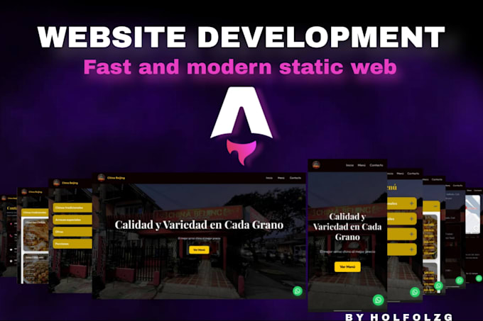 build a high performance professional website using astro js