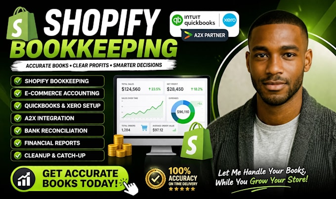 do shopify bookkeeping ecommerce accounting quickbooks xero