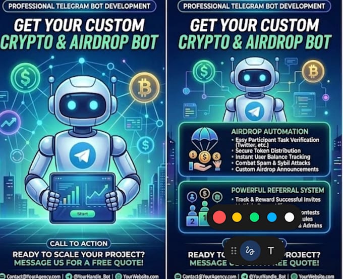 create telegram bot for crypto airdrop referral system