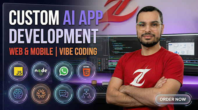 build web and mobile app with whatsapp chatbot