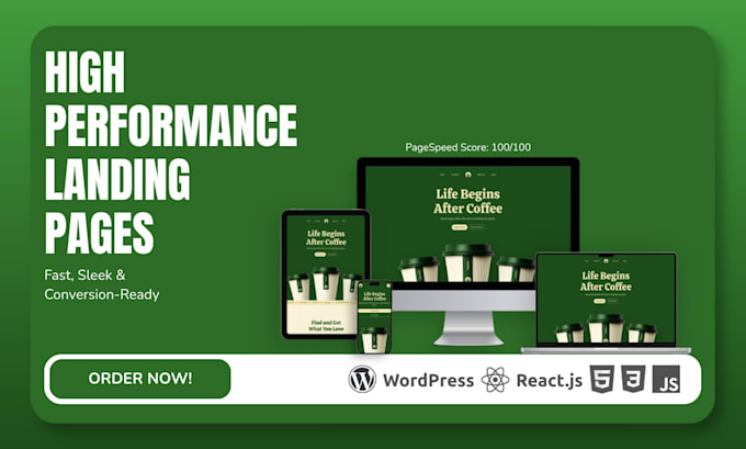 build a high performance website with react or wordpress