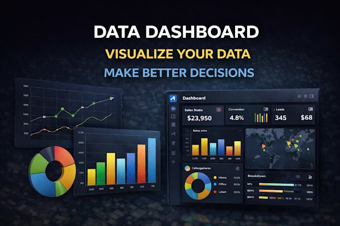 create data dashboards with chart maps and analytical visualization