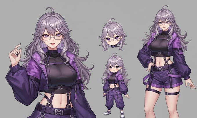 create a custom 2d 3d vtuber model with full rigging, vrm, and streaming setup