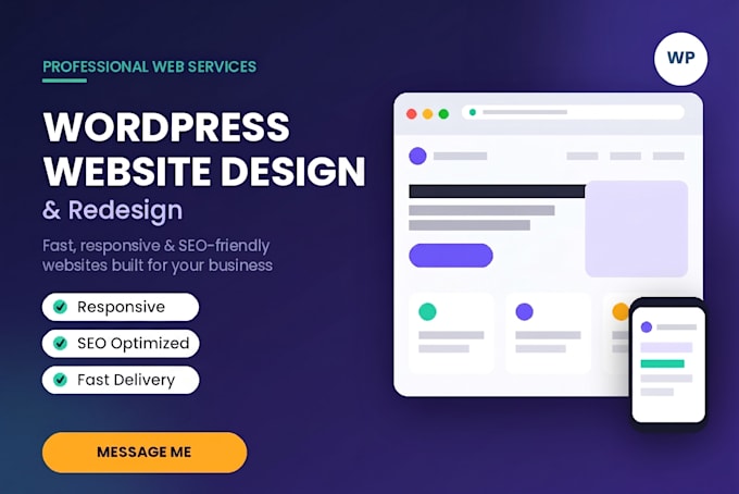 design or redesign a responsive wordpress website with SEO