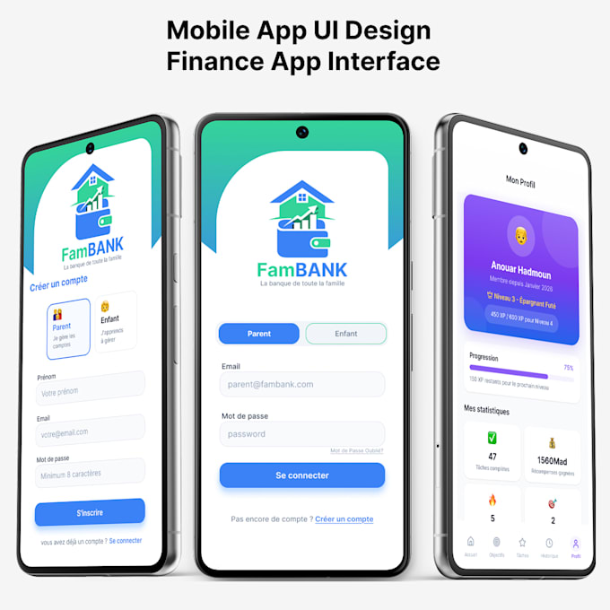 Design modern ui ux for mobile app and website in figma by Nizarstar ...