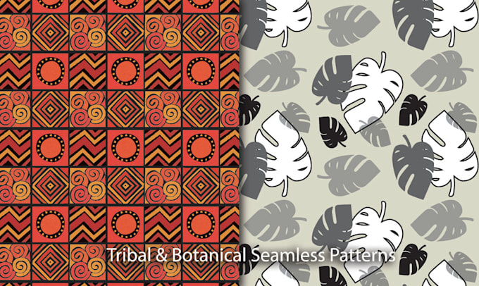 design seamless patterns for fabric, pod, packaging, textile