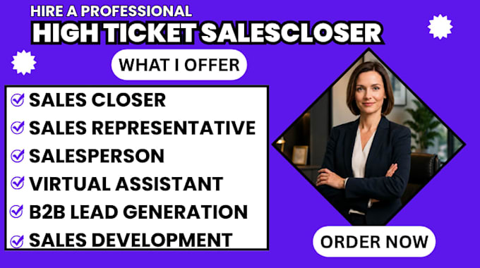do high ticket salescloser b2b sales lead generation b2b sales virtual assistant