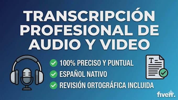 transcripciones rápidas y bien hechas