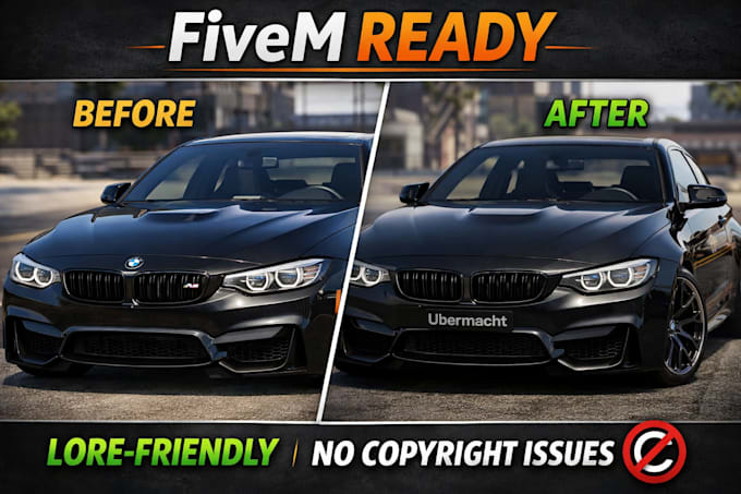 debadge and make your fivem cars lore friendly
