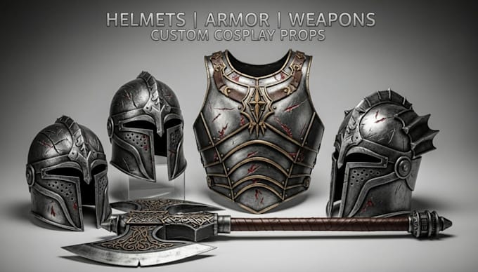 create professional 3d cosplay props and accessories ready for 3d printing