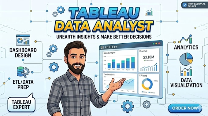 Do your data analytics dashboard project in tableau as a data analyst ...