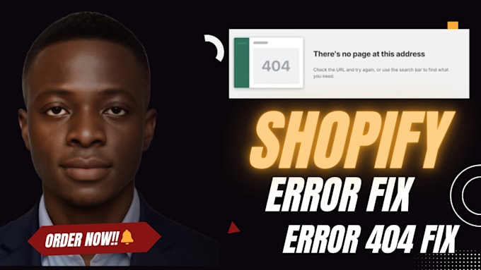 fix shopify 404 error and broken link fast