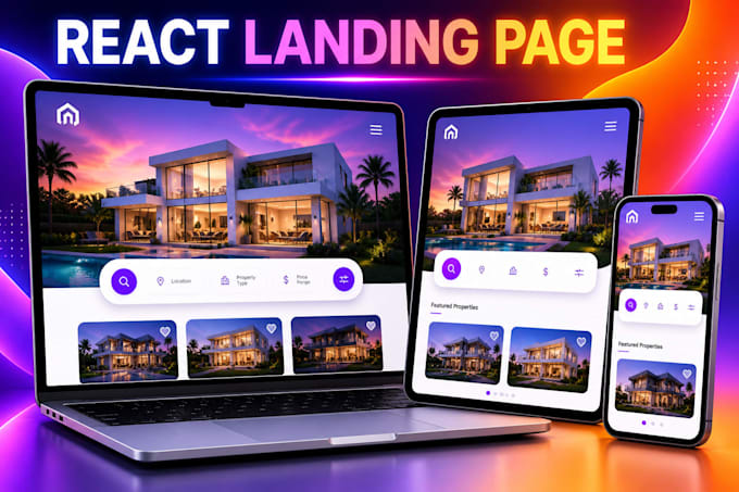 Build a responsive react landing page for your business by ...