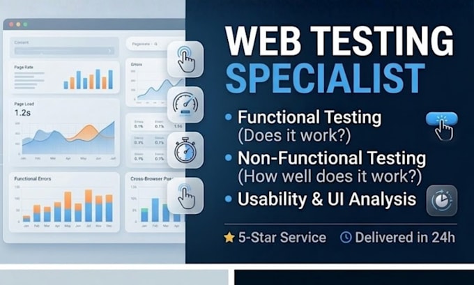 test your website or ecommerce store for bugs and usability