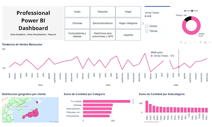 create a professional power bi dashboard