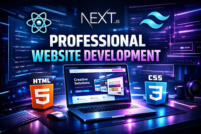 build a modern website using react, next js