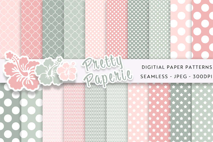 design seamless digital paper patterns design