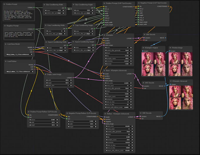 create ai image comfyui workflows for stable diffusion sdxl and controlnet
