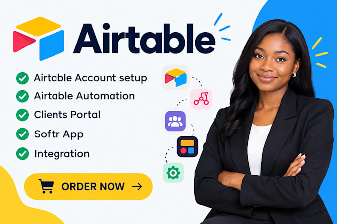 build airtable database, softr webapp, airtable automation, client portal exper