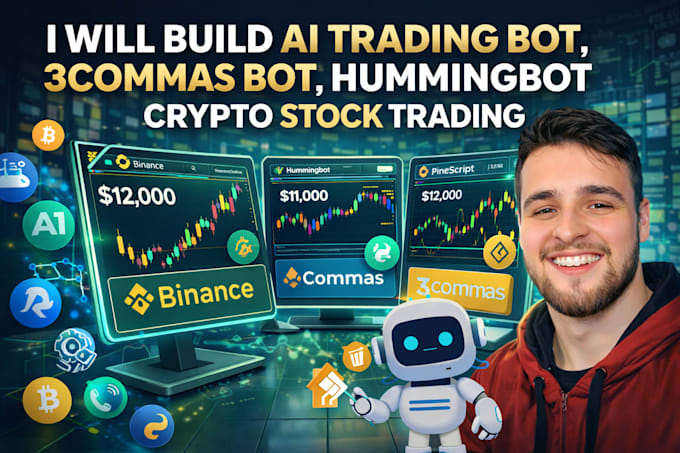 build profitable ai trading bot, 3commas bot, hummingbot crypto stock trading