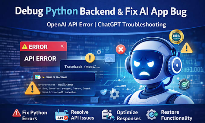 debug python backend fix ai app bug openai error chatgpt troubleshooting