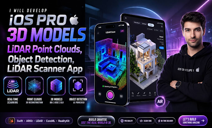 do ios pro 3d models lidar point clouds, object detection, lidar scanner app