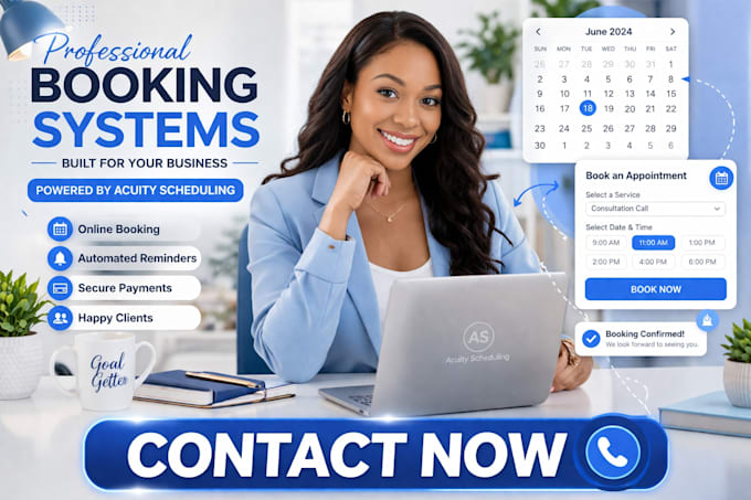 setup acuity and design custom acuity scheduling site with your brand