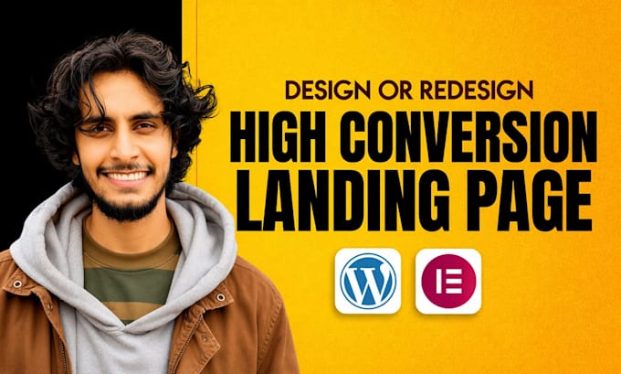 design high conversion landing page for sales and lead generation