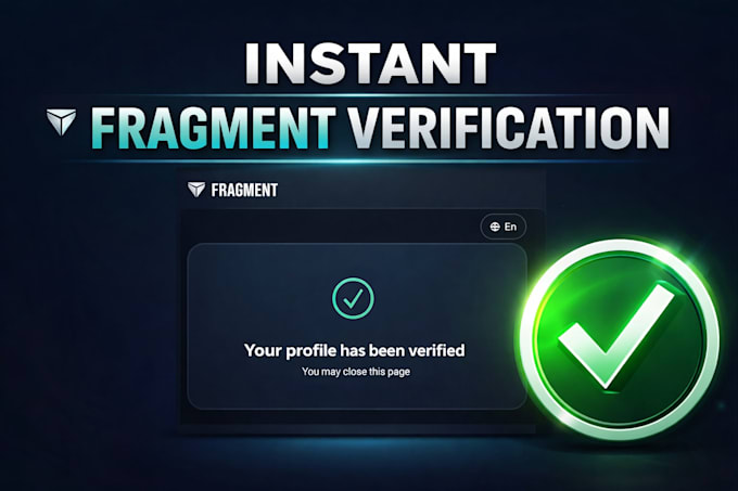 do fast telegram fragment verification, fragment verification within 30mins