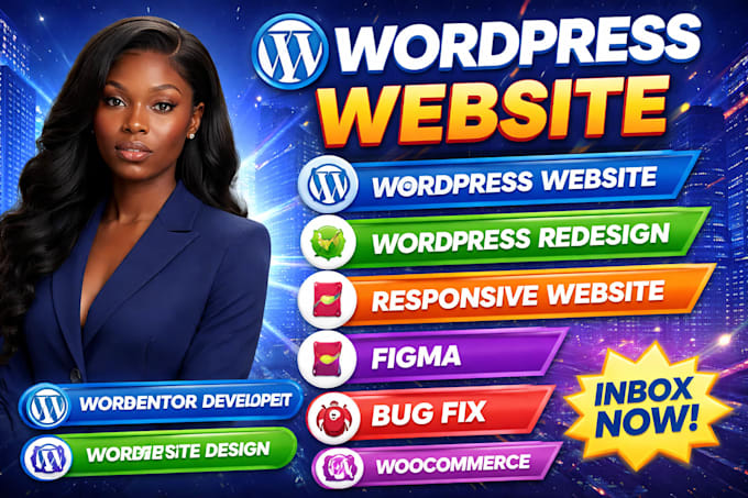 design wordpress website, elementor pro, responsive and fast